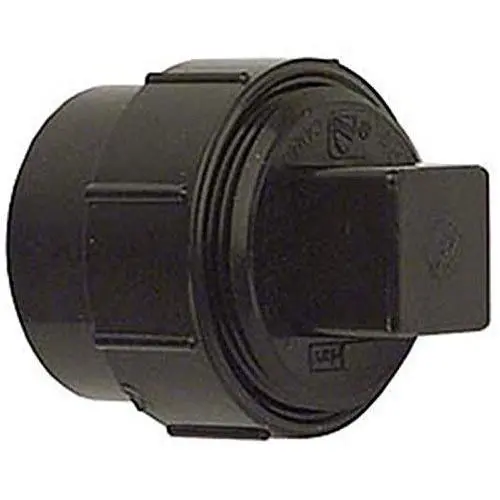 Genova Products 81640 ABS-DWV Fitting Clean-Outs with Threaded Plug, 4"