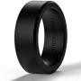 BONDWELL Silicone Wedding Ring for Men Save Your Finger & A Marriage Safe, Durable Rubber Wedding Band for Active Athletes, Military, Crossfit, Weight Lifting, Workout