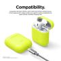 elago Upgraded AirPods Case (Front LED Visible) Protective Skinny Cover (with no Hinge) Compatible with Apple AirPods 2 and 1 (Neon Yellow)