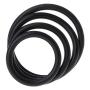Sixinu 4PCS Cock Ring Silicone Rubber Penis Rings Set Erection Enhancing Cock Rings Penis Sex Toys