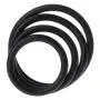 Sixinu 4PCS Cock Ring Silicone Rubber Penis Rings Set Erection Enhancing Cock Rings Penis Sex Toys