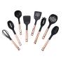 Silicone Kitchenware Kitchenware With Stand, Heat-Resistant Shovel Spoon, Non-Stick Silicone Cooking Utensils, Including Silicone Spatula Spoon, Kitchenware