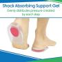 ViveSole Silicone Gel Heel Cups (3 Pairs) - Shoe Pads for Pain Relief, Plantar Fasciitis, Achilles and Bone Spurs - Insert Support Cushion - US Womens (4.5-8.5)