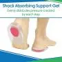 ViveSole Silicone Gel Heel Cups (3 Pairs) - Shoe Pads for Pain Relief, Plantar Fasciitis, Achilles and Bone Spurs - Insert Support Cushion - US Womens (4.5-8.5)