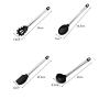 SKYyao Kitchen utensil set Stainless steel hollow handle kitchenware silicone kitchenware 8-piece set spoon drain shovel set stainless steel