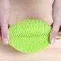 SDBT LT Dishwashing Brush Household Food Grade Dishwashing Brush Round Silicone Multi-Function Dishwashing Brush Fruit and Vegetable Cleaning Soft Decontamination Kitchenware Tableware Brush,Green