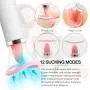 Hands-Free Heating 4 in 1 Vibratoir Medical Grade Silicone Massage Toys with 12 Powerful Vibration Modes Personal Massager Waterproof Rechargeable Play Love Real Touch Feeling