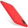 TORRAS [Love Series] iPhone X Case 2017 (ONLY), Liquid Silicone Gel Rubber Shockproof Case Soft Microfiber Cloth Lining Cushion Compatible with iPhone X (2017), Red
