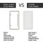 Rightcar Solutions Flawless Silicone License Plate Frame - Rust-Proof. Rattle-Proof. Weather-Proof. - White