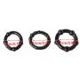 HUImiai 3 Pcs Delay Ring Silicone Massage Ring,Penis Cock Ring,BDSM Toy