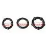HUImiai 3 Pcs Delay Ring Silicone Massage Ring,Penis Cock Ring,BDSM Toy