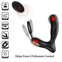 Rechargeable Massager, for Relaxation Remote Massaging Man with Multiple Vibrating Speed and Patterns …