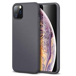 ESR Yippee Color Soft Case for iPhone 11 Pro, Liquid Silicone Rubber Case Cover [Comfortable Grip] [Screen & Camera Protection] [Velvety-Soft Lining] [Shock-Absorbing] for iPhone 11 Pro, Gray