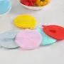 Silicone Cleaning Brush with Circular Chuck 8 pcs,Easy Cleaning Kitchenware,Dish, Vegetable,Fruit,Skin,Toiletry,Glassware, Ceramics … (multicolor)