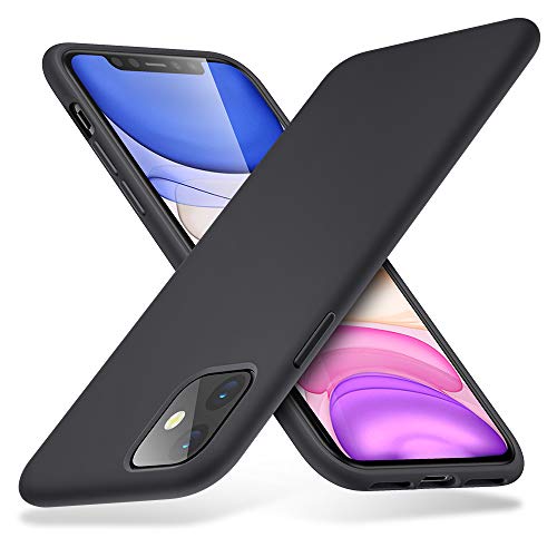 ESR Yippee Color Soft Case for iPhone 11, Liquid Silicone Rubber Case Cover [Comfortable Grip] [Screen & Camera Protection] [Velvety-Soft Lining] [Shock-Absorbing] for iPhone 11 6.1-Inch, Black