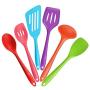 Kitchenware Utensils Set 6 Piece multicolor Premium Silicone Heat Resistant Non-Stick Cooking Professional Tools