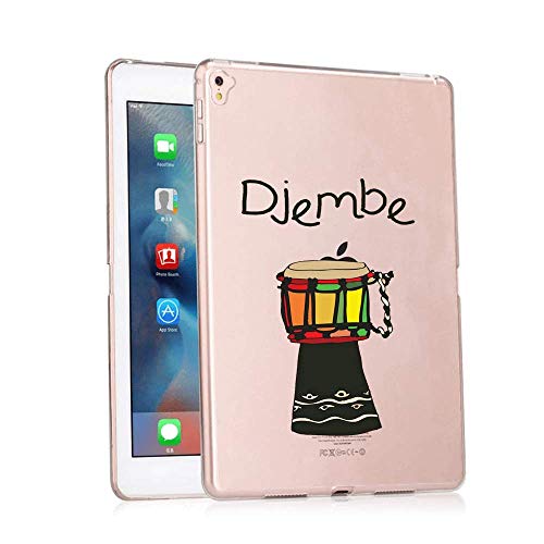 GinHo Customized Protective Cover iPad Pro 10.5 inch 2018 African Drum with Slim Soft Durable TPU Ultra-Clear Silicone UV Printing Case