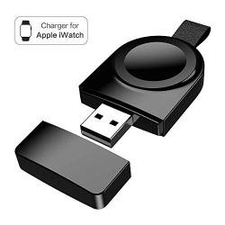 Watch Charger,ChiHope Magnetic Portable Wireless iWatch Charger Compatible for Apple Watch Series 4 3 2 1 44 mm 42 mm 40 mm 38mm (Black)