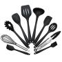 Hjyi Silicone Kitchen 10 piece set non-stick pot silicone Kitchenware set eco-friendly cooking shovel tool kitchen utensils
