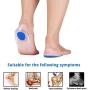 Silicone Gel Heel Cups for Heel Pain, 1pair Plantar Fasciitis Heel Cushion Protectors, Sore Heel Achilles Pain Relief, Soft Shoe Inserts Shock Absorption, Heel Support for Foot Care, Comfort Foot Pads