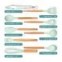 Kitchenware Set Silicone Cookware Safety Food Grade Premium Wood Handle Green
