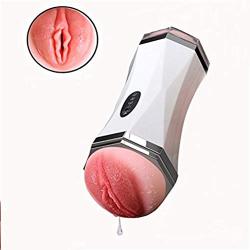 T-Shirt Headphone Intelligent Mássage Cup 2-in-1 Vibrating Oral Cup, Adult Toys for Men Thrust & Rotate