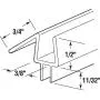 Prime-Line M 6258 Frameless Shower Door Bottom Seal ? Stop Shower Leaks and Create a Water Barrier (3/8” x 36”, Clear Vinyl)