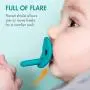 Boon JEWL Orthodontic Silicone Stage 2 Pacifier, 2 pack, Blue