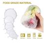 [12 Pcs] - Clear Silicone Stretch Lids, Durable Reusable Food Covers Fit all Shapes Sizes of Containers or Bowls, Keeps Food Fresh With an Airtight Seal, Dishwasher Freezer Safe, Multiple Sizes
