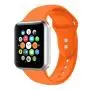 Sport Band Compatible with Watch 38mm 40mm,Soft Silicone Bracelet Strap Replacement Wristbands Compatible for iWatch Sport 44mm 42mm S/M M/L (Orange, 38mm/40mm S/M)