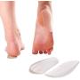 BraceAbility Medial & Lateral Heel Wedge Silicone Insoles (Pair) - Supination & Pronation Corrective Adhesive Shoe Inserts for Foot Alignment, Knock Knee Pain, Bow Legs, Osteoarthritis