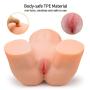 Life-Size Sex Doll Male Masturbator 3D Realistic Pussy Ass with Tight Vagina Anal Canals & Torso Inside TPE Silicone Love Doll for Men Masturbation (17.7 X 11.6 X 8.3 Inches)