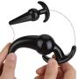 Medical Silicone Trainer Kit,Beginner Set,4pcs/Set Soft Plugs Toys for Women and Men (Black)