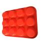 keliwas 12 - Cup Silicone Muffin - Cupcake Baking Pan/Non - Stick Silicone Mold/Dishwasher - Microwave Safe