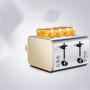 QIN.J.FANG-Kitchen 4 -Slice Toaster, 7-speed professional temperature control,Extra Wide Slots and Slide Out Crumb Tray,220V