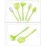 JunbosiKitchenware Silicone Kitchenware 5 Piece Set One-Piece Translucent High Temperature Cooking Spoon Shovel Spoon Shovel Set Kitchenware