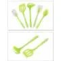 JunbosiKitchenware Silicone Kitchenware 5 Piece Set One-Piece Translucent High Temperature Cooking Spoon Shovel Spoon Shovel Set Kitchenware