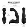 Rechargeable Massager Electronic for Relaxation Massaging with Multiple Vibrating Speed and Patterns Waterproof Silicone Plug for Body Massage 12 Functions with Wireless Remote Control, Black