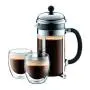 Bodum Chambord French Press Coffee Maker, 1 Liter, 34 Ounce, Chrome