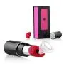 WJVIB 2019 Wonderful Gift for Her Mini Lipstick Silicone Toy USB Rechargeable Small Wand for Couple 6 Modes Mini Powerful Toys Waterproof Black 100% Secret Packing