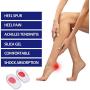 LERMITY 3 Pairs Gel Heel Cups Plantar Fasciitis Inserts Silicone Pads Cushion for Bone Spurs Pain Relief Protectors of Sore Bruised Feet Best Insole Gels Treatment (Small/Medium)