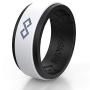 Rinfit Silicone Wedding Ring for Men 1 or 3 Rings Pack. RinfitAir Breathable Design, Silicone Rubber Bands. Mens Wedding Band Size 7-14