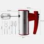 BINZHI Eggbeater Electric Household Mixer 350W High Power Baking Eggbeater Cream Machine Baking Tools - Red Kitchen gadget