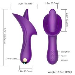 The Item is Belong of Mens,Tongue Jump Oral Intimacy Knead 10 Mode rivacy Stimulator Female Manual Funny Toys for Women,Purple T-Shirt