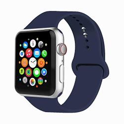 IYOU Sport Band Compatible with Watch Band 38MM 42MM 40MM 44MM, Soft Silicone Replacement Sport Strap Compatible with 2019 Watch Series 5 2018 Watch Series 4/3/2/1