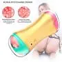 OHMMSG Male Automatic Toy,Real Silicone Soft Pussy Vágǐnal Cup USB Rechargeable Automatic Telescopic Sucking Sěxy-Toys for Man Shirt