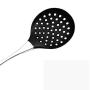 Hjyi Silicone Kitchen Utensils Set Kitchenware stainless steel long handle non-stick pot Special filter Large fishing noodle (2 pieces set black and red)