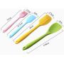Color silicone kitchenware Non-stick silicone kitchenware set Environmentally friendly heat-resistant non-stick cooking shovel spoon tool set of 10