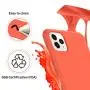 ORNARTO Liquid Silicone Case for iPhone 11 Pro, Slim Liquid Silicone Soft Gel Rubber Case Cover for Apple iPhone 11 Pro(2019) 5.8 inch-Living Coral