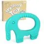 Baby Teething Toys - BPA Free Silicone - Easy to Hold, Soft and Highly Effective Cute Elephant Teether - Best Unique Baby Shower Gifts - Teethers Toy for Freezer